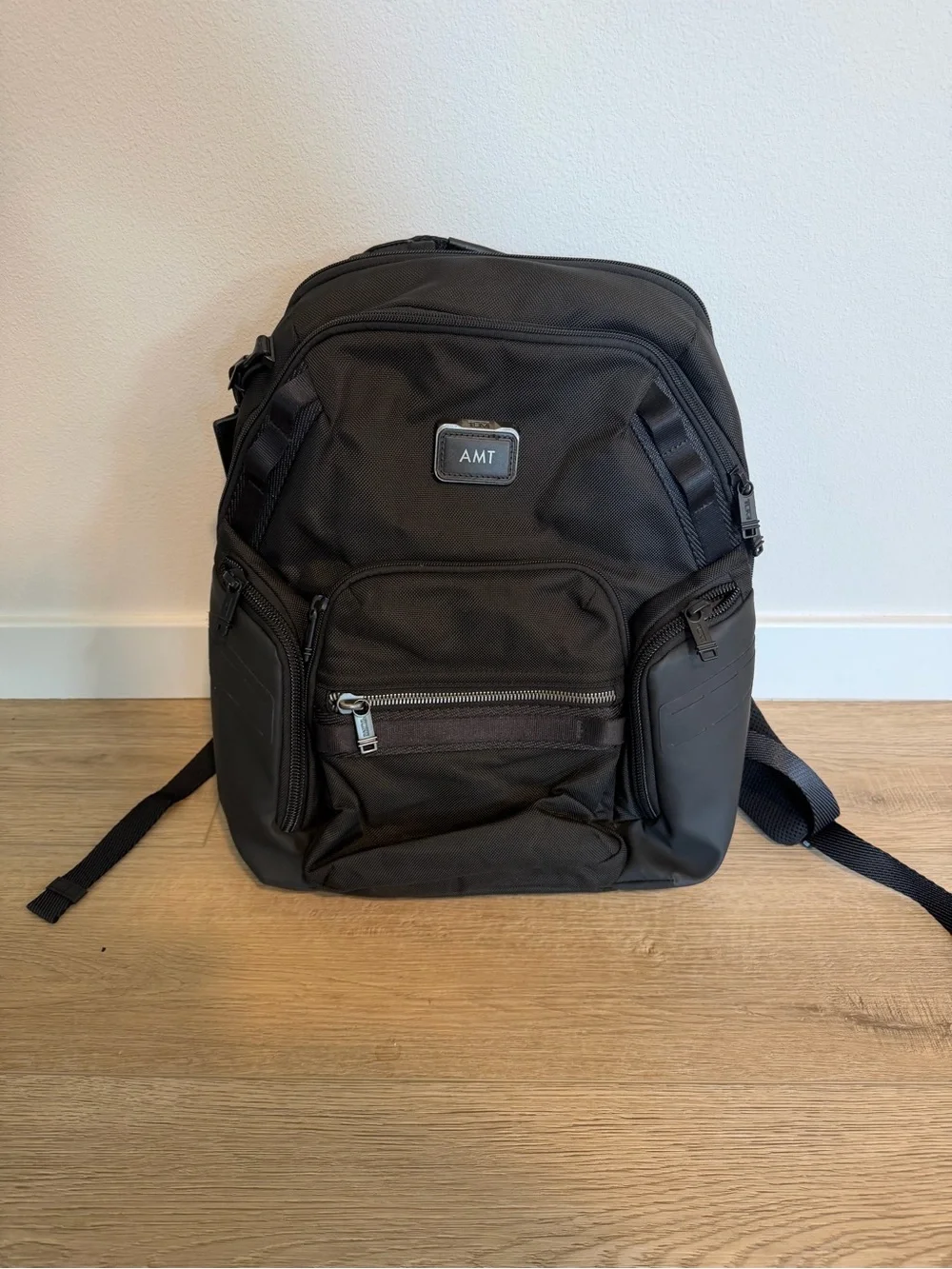 This black TUMI Alpha Bravo Navigation Backpack